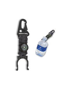 Porta Botellas Paracord con Brújula