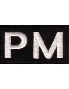 Parche Policía Militar Negro Bordado