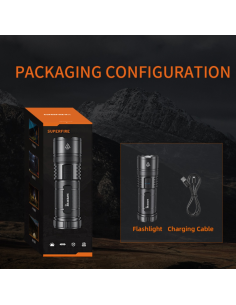 Linterna Táctica Superfire Y5 con Banco de Carga 2