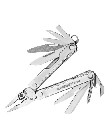 Navaja Multiusos Leatherman Rebar Plata