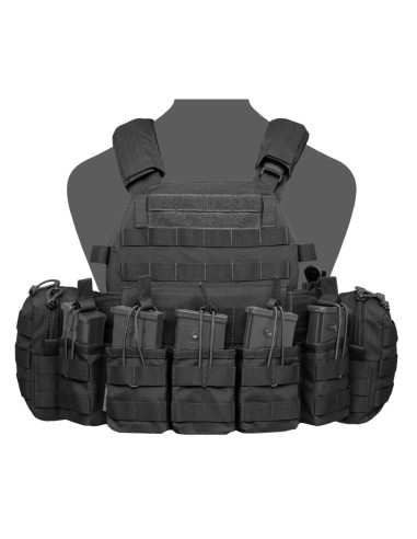 Chaleco Porta Placas DCS Completo G36 Warrior Assault Negro