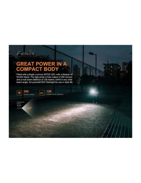 Linterna E20-V2.0350 lúmenes