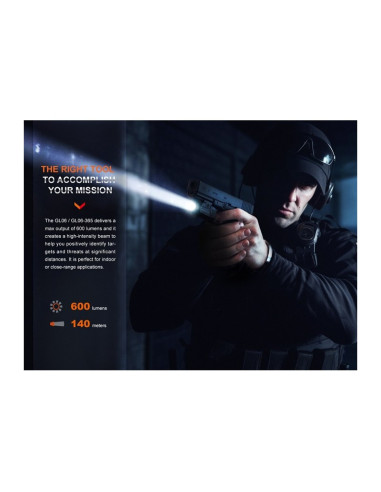 Linterna táctica Fenix GL06 Glock o Picantiny