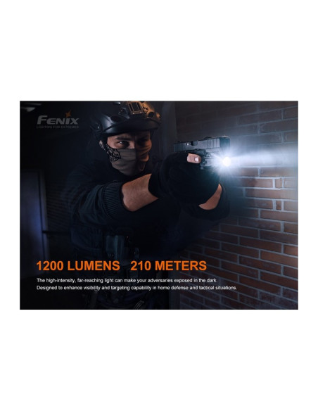 Linterna Táctica Fenix GL19R indestructible con 1200 lúmenes