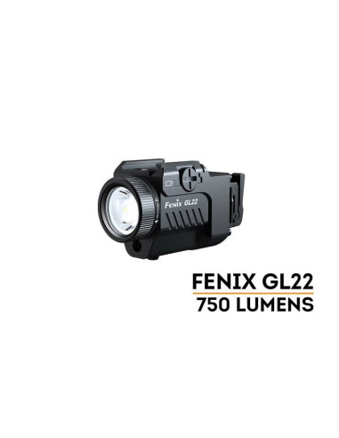 Linterna táctica blanca y con láser rojo Fenix ​​GL22