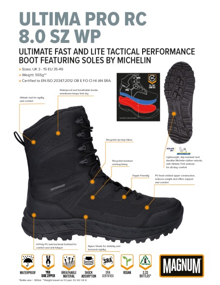 Botas Magnum Ultima Pro 8.0 RC WP