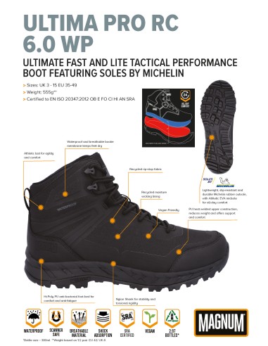 Botas Magnum Ultima Pro RC 6.0 WP