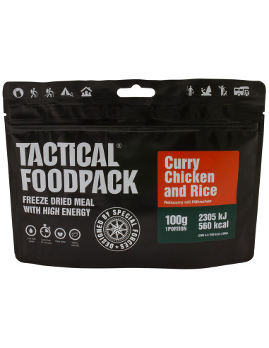 PACK COMIDA TÁCTICA ARROZ AL CURRY CON POLLO