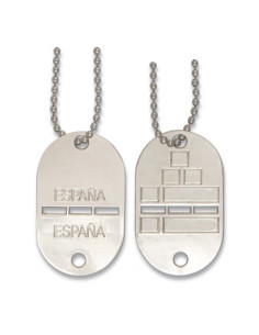 Chapa identificación Militar (Grabación a Laser)