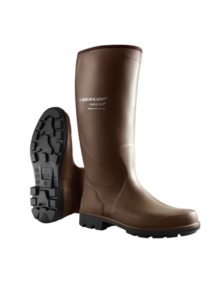 Botas de agua Purofort Terroir Pro marrón Dunlop