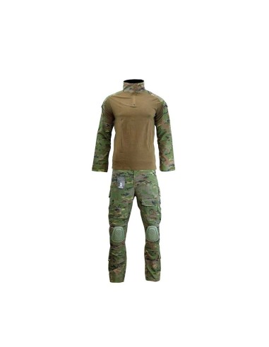 Traje de Combate Immortal Warrior Boscoso Pixelado