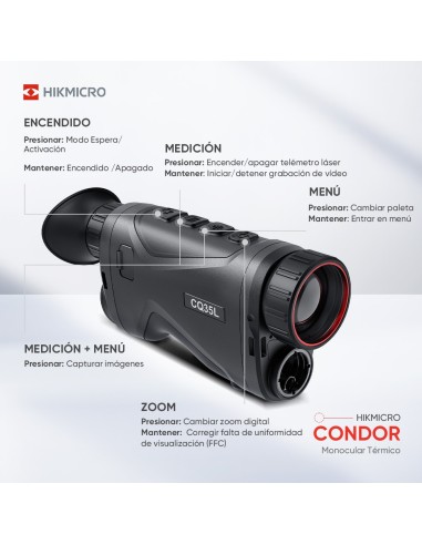 Monocular térmico con telémetro Condor CH35L...