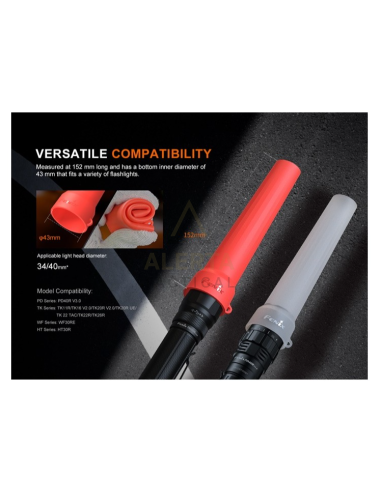 Cono Tráfico color rojo Fenix AOT-04
