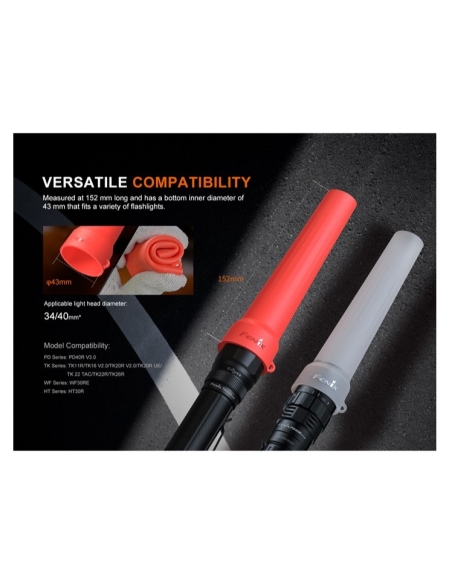 Cono Tráfico color rojo Fenix AOT-04
