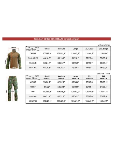 PANTALON DE COMBATE CORSO BLACKBEARD