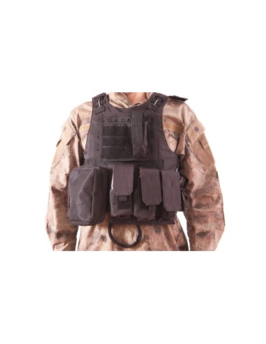 Chaleco Portaplacas Delta Tactics Negro