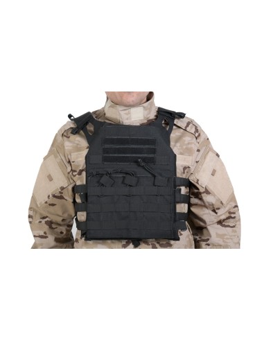 Chaleco Portaplacas v18 Delta Tactics Negro