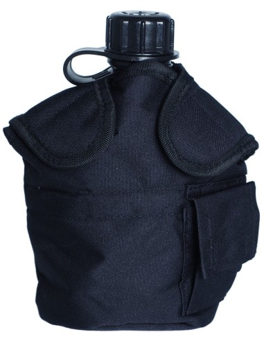 Bolsa Molle Para Cantimplora Negro Miltec