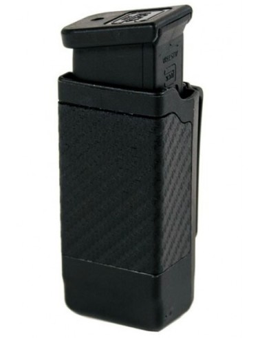 Funda BLACKHAWK! CQC de fibra de carbono para cargador doble hilera - acabado carbono