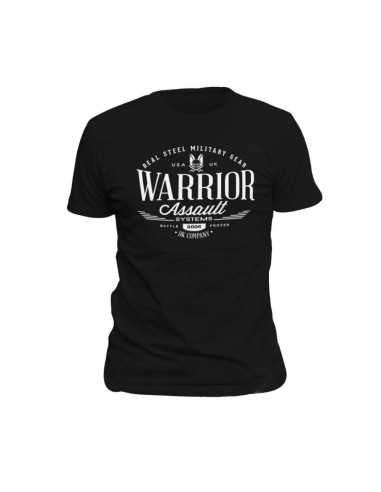 Camiseta Vintage Negra Warrior Assault