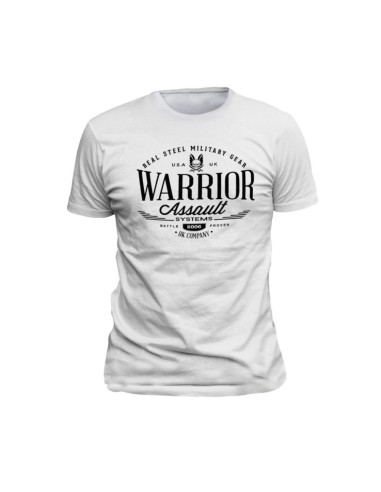 Camiseta Vintage Negra Warrior Assault Blanca