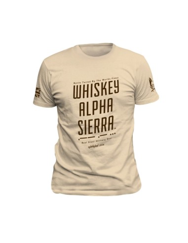 Camiseta Whiskey Alpha Sierra Warrior Assault Coyote