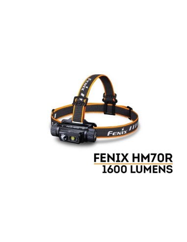 Frontal Fénix HM70R con 1600 Lúmenes Recargable con batería 21700