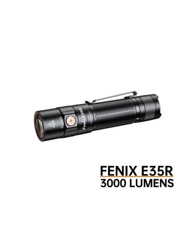 Linterna Fénix E35R - 3000 Lúmenes (Incluye batería 21700 DE 5000 mAh) linterna recargable por micro USB-Tipo C)