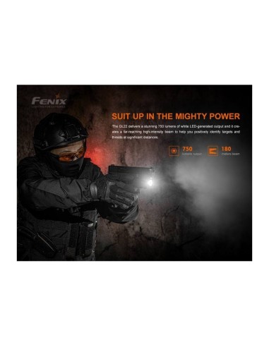 Linterna táctica con láser rojo Fenix ​